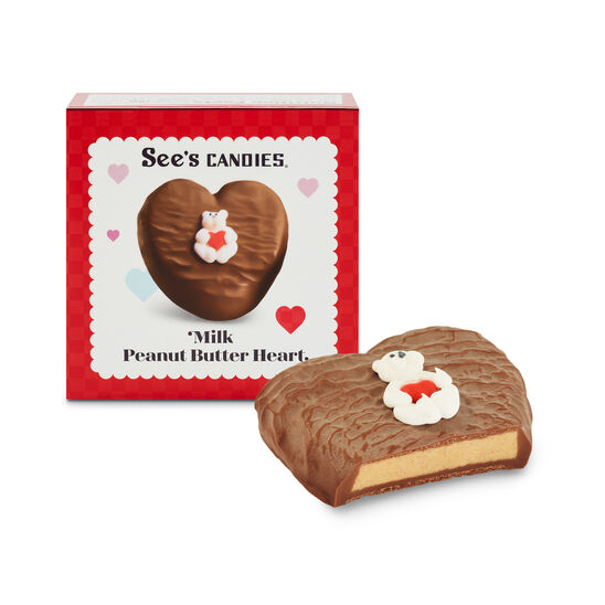 Milk Peanut Butter Heart