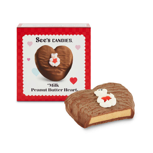Milk Peanut Butter Heart